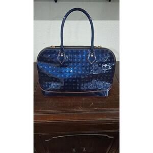 Arcadia Patent Leather Embossed Satchel – Made in Italy